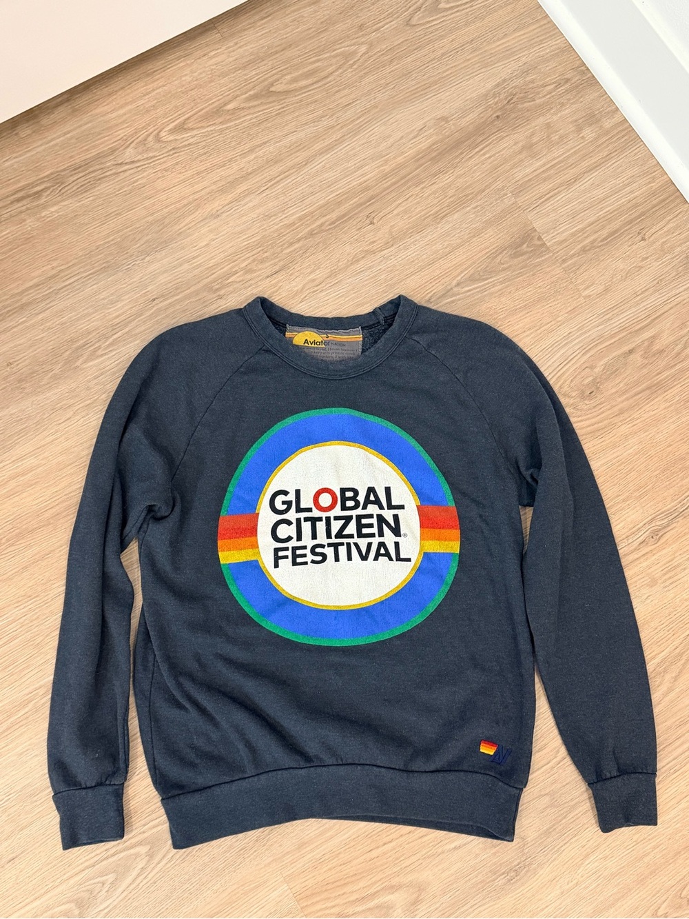 Aviator Nation Navy Global Citizen Festival Logo Sweatshirt
